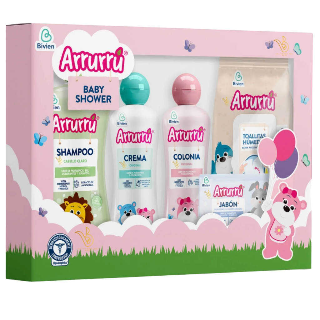 [155] Estuche Arruru Baby Shower Rosado