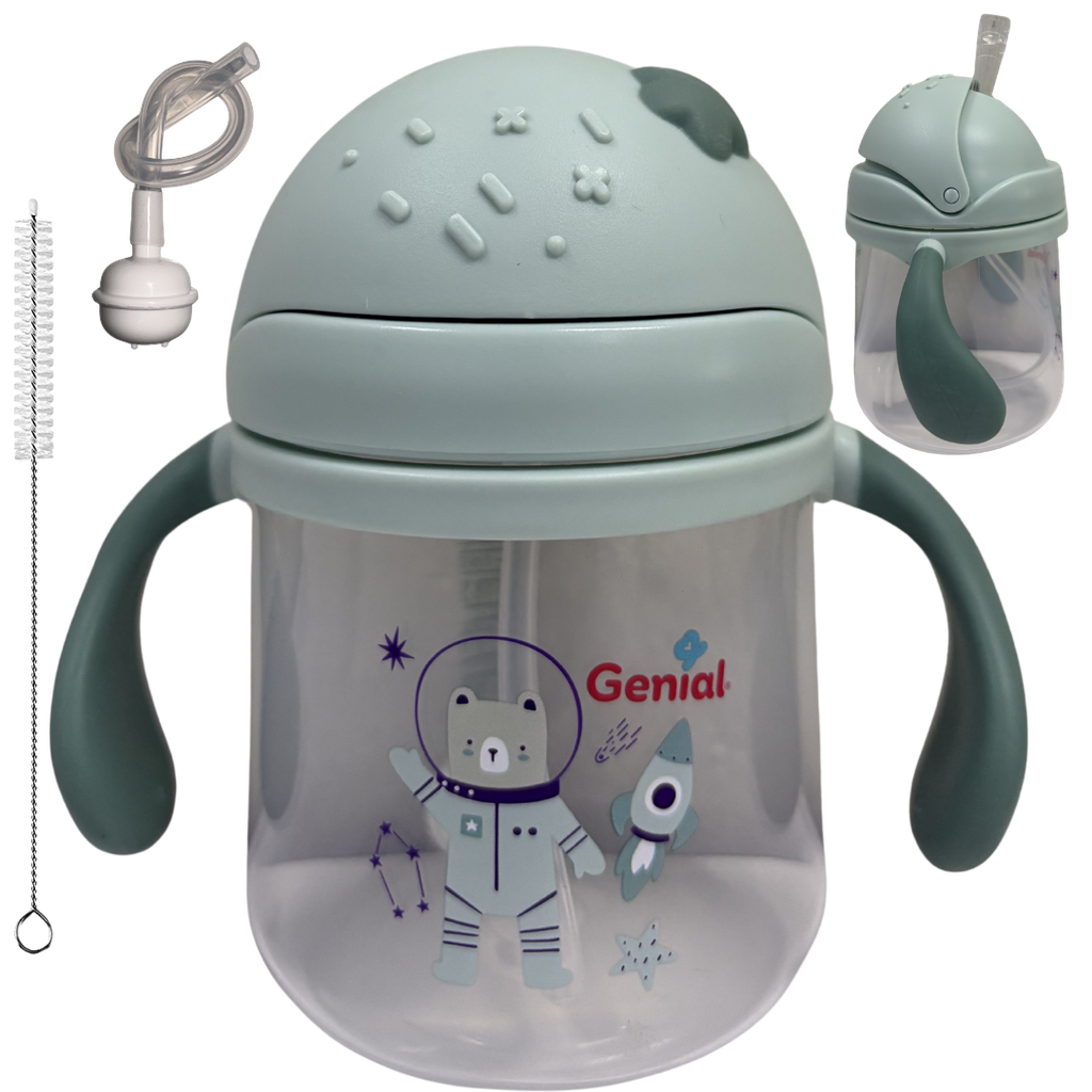 ACC Vaso Pitillo GNXTQ6278 9onz Con Valvula Anticolico Oso Verde Menta