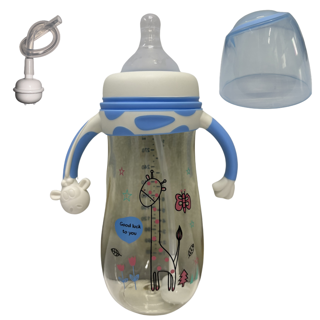 ACC Tetero 700412 11onz 6+ Jirafa Azul