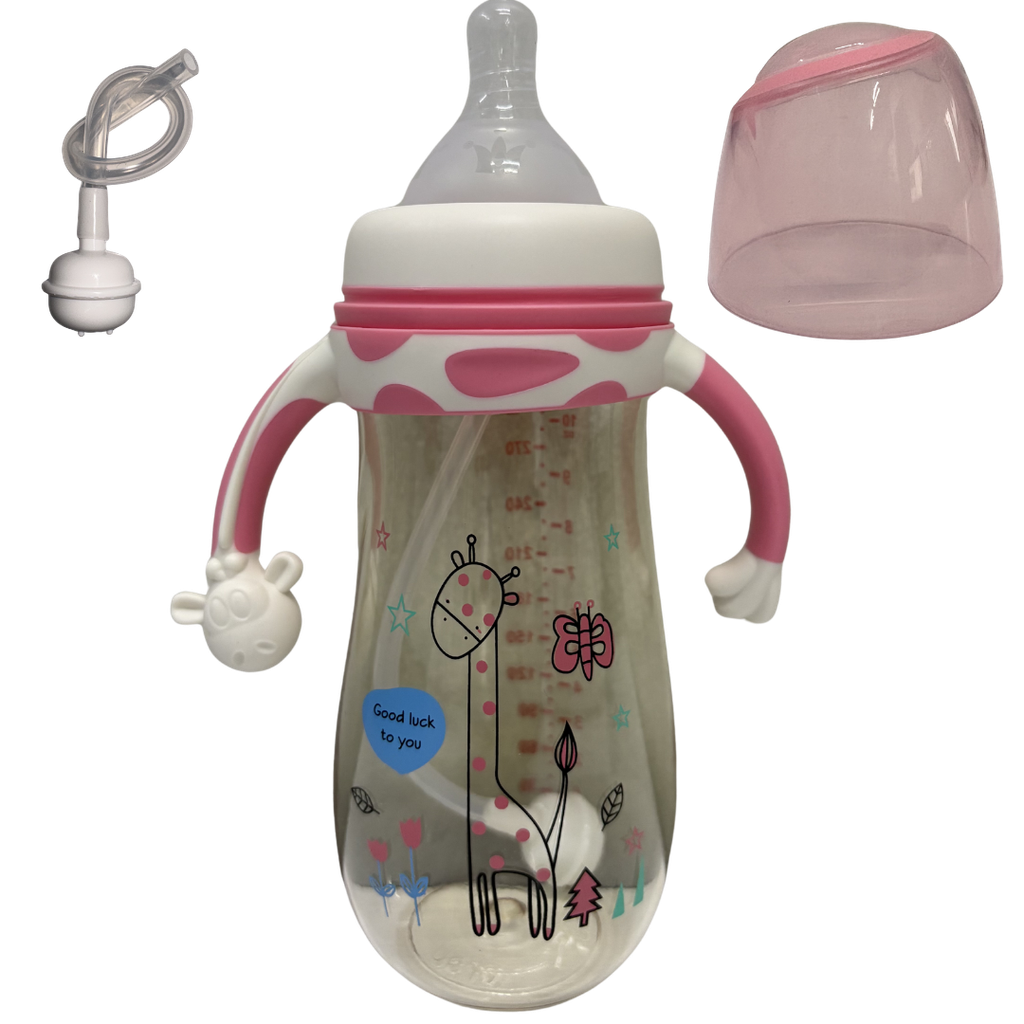 ACC Tetero 700412 11onz 6+ Jirafa Rosada