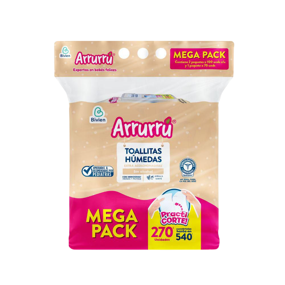 Humedo Arruru Practi-corte Avena *270 (100+100+70)