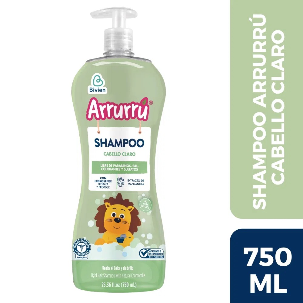 Shampoo Arruru Cabello Claro Manzanilla 750ml