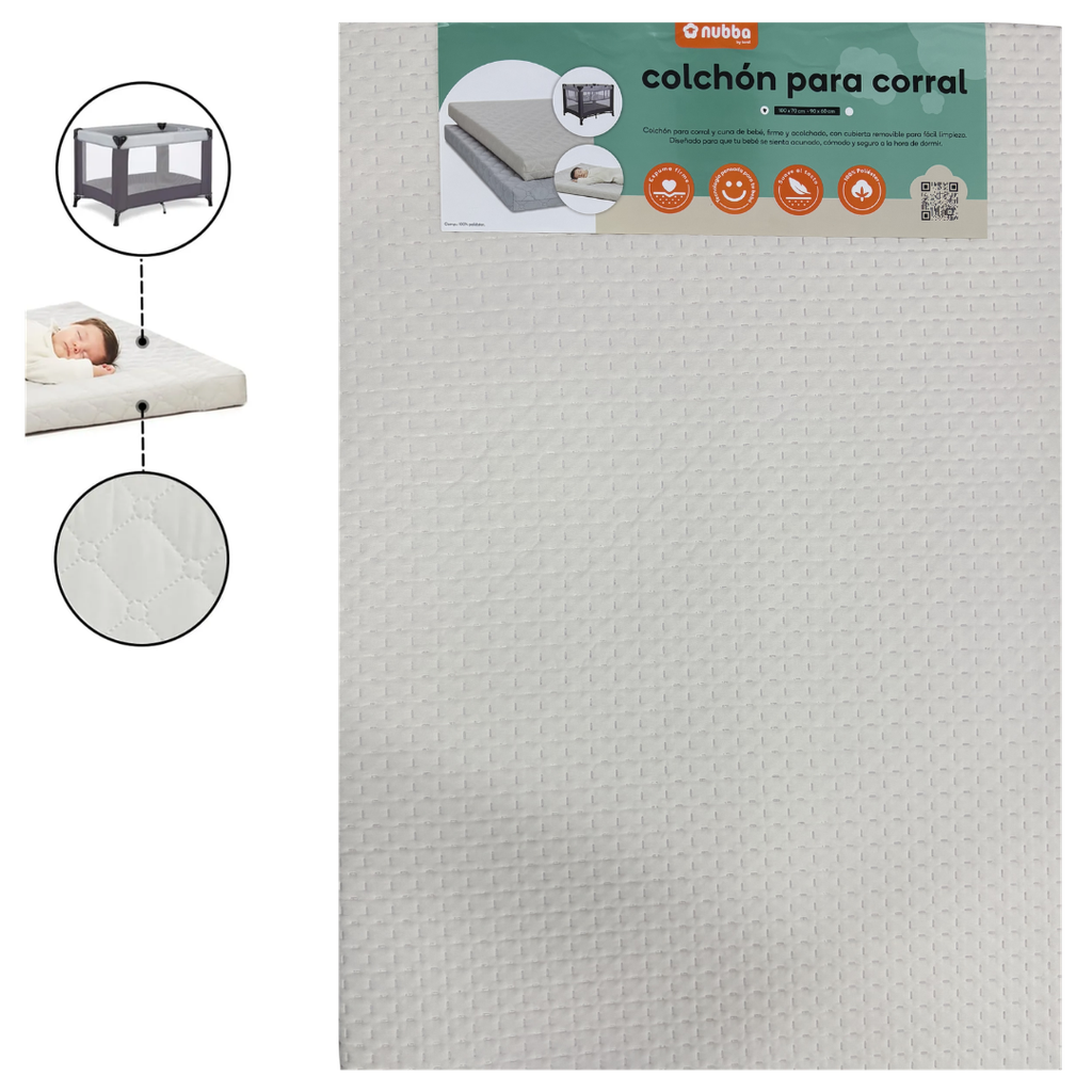 ACC Colchon Corral Acolchado 3214 Beige 100x70x5cm
