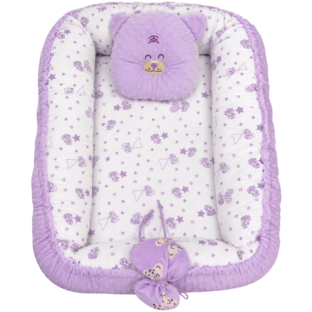 ACC MC Nido Para Bebe Estampados Surtidos Lila 75x60cm