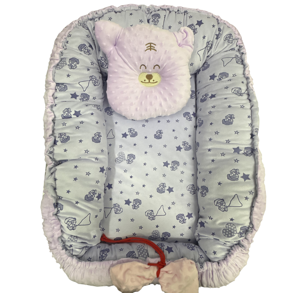 ACC MC Nido Para Bebe Estampados Surtidos Lila 75x60cm