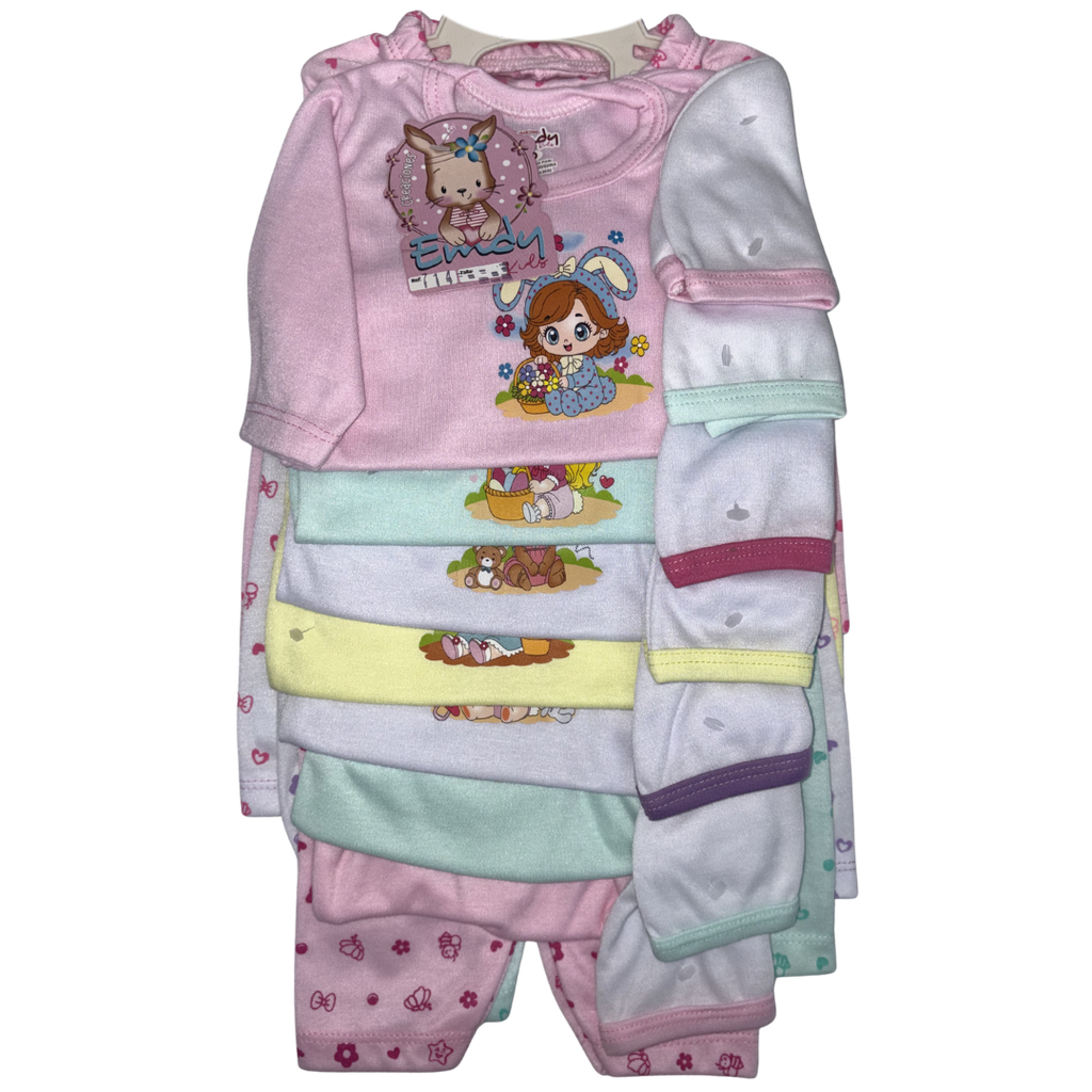 [5038] R-ecu Semanario x21 Piezas Estampados Surtidos Niña