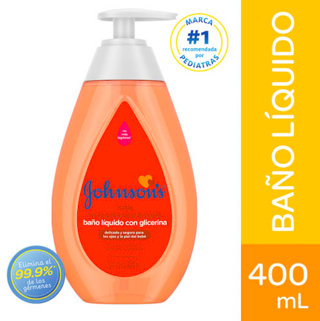 Baño Liquido Johnsons Pies a Cabeza 400ml