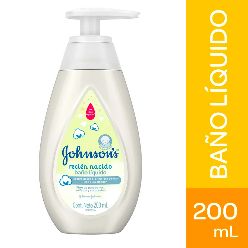 Baño Liquido Johnsons Recien Nacido 200ml
