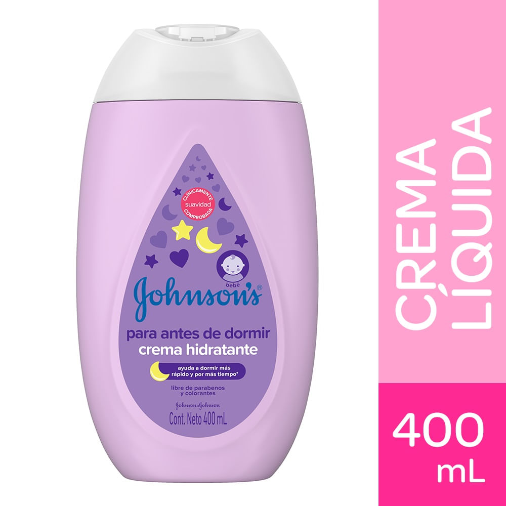 Crema Liquida Johnsons Antes de Dormir 400ml