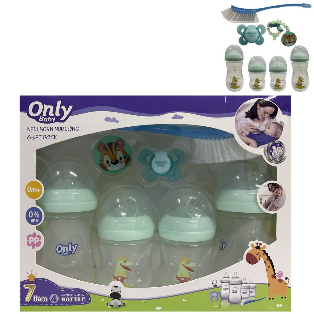 ACC Set Teteros ONLY x7 Piezas A10KT Cocodrilo Aguamarina