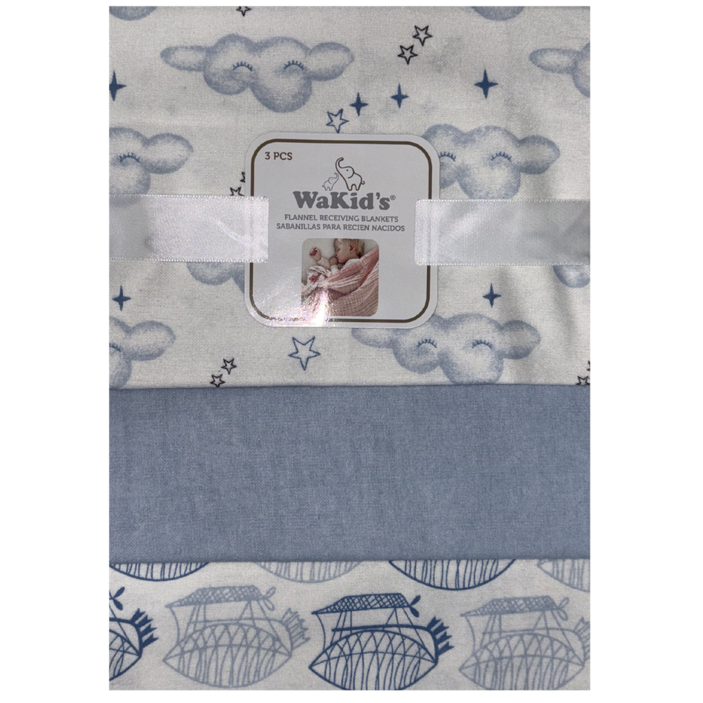 ACC Manta x3 unidades 77994 Nube Azul 76x74cm