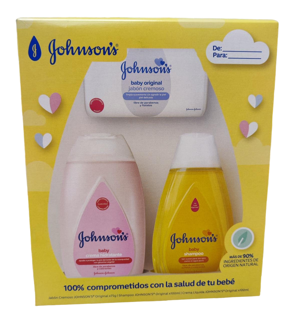 Estuche Johnsons Baby Pequeño 3 Productos
