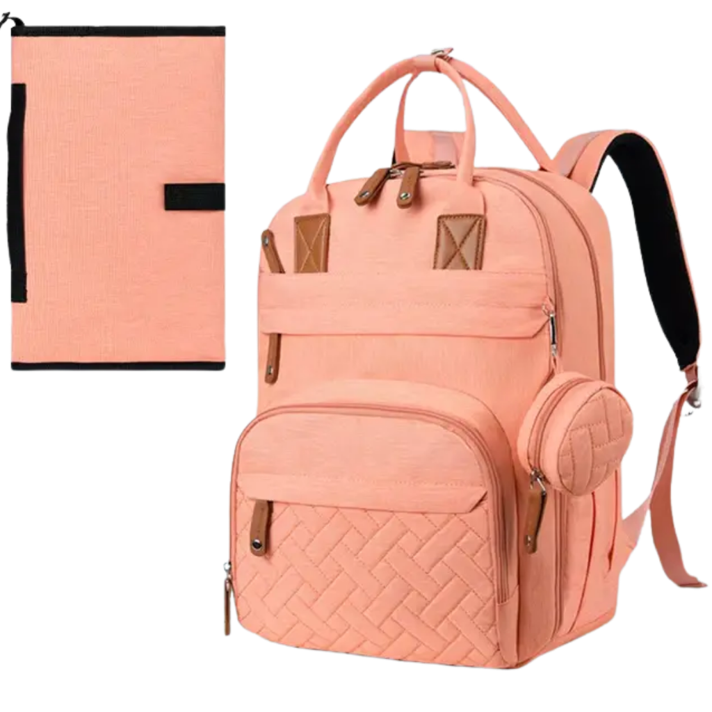 [5237] ACC Pañalera Cambiador Portamamila 6033 Rosado Sandia