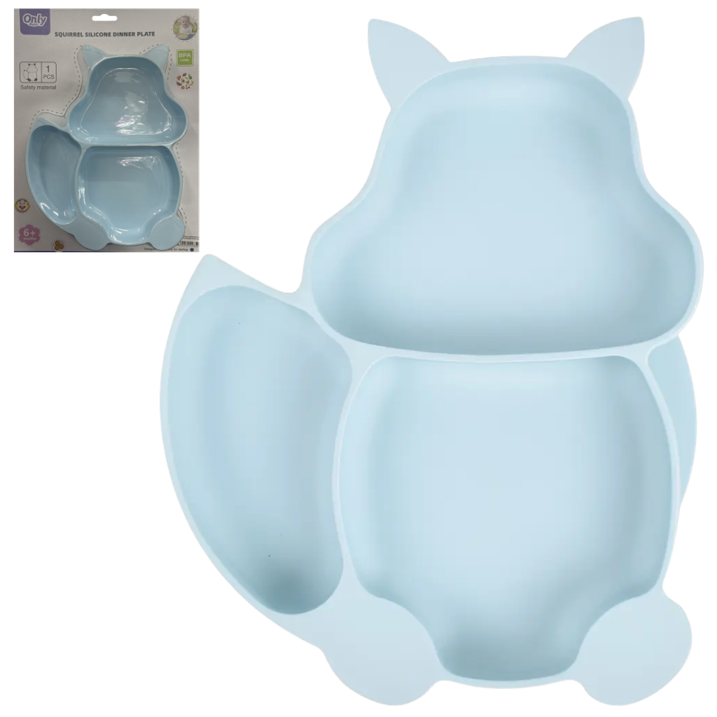 [5346] ACC Plato Antideslizante de Silicona 202449 Ardilla Azul