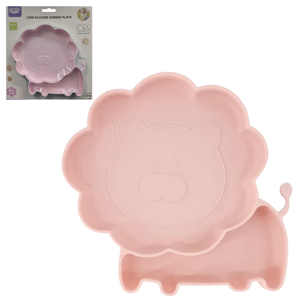 ACC Plato Antideslizante de Silicona 202448 Leon Rosado