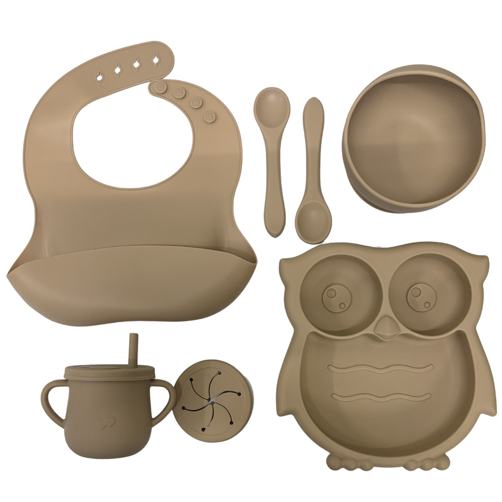 [5357] ACC Vajilla de Silicona YST307 Buho Beige