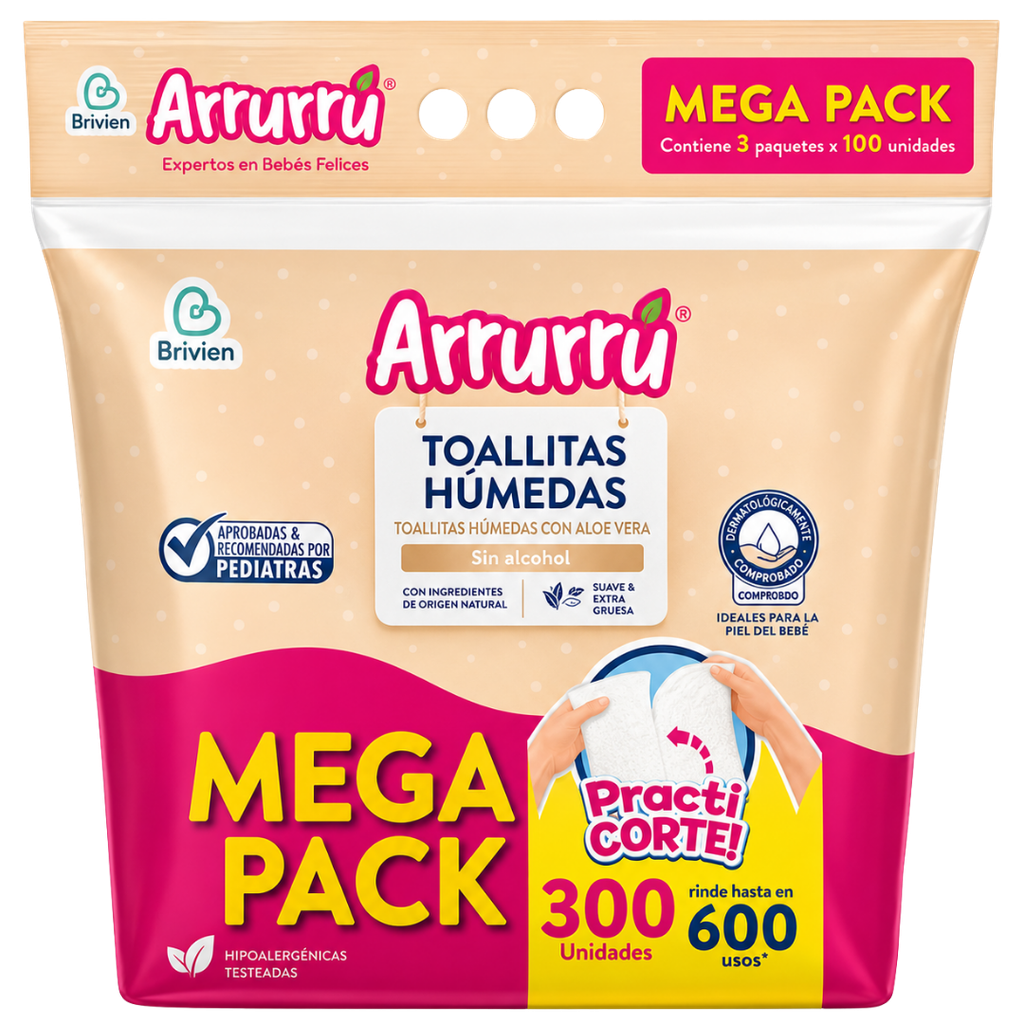Humedos Arruru Practi-corte Avena *300 (100+100+100)