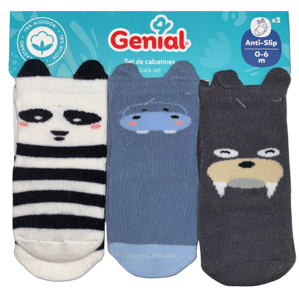 [5459] ACC Medias x3und. 0-6 Meses GNSK05NS Niño