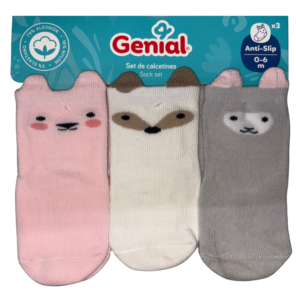 ACC Medias x3und. 0-6 Meses GNSK05NS Niña