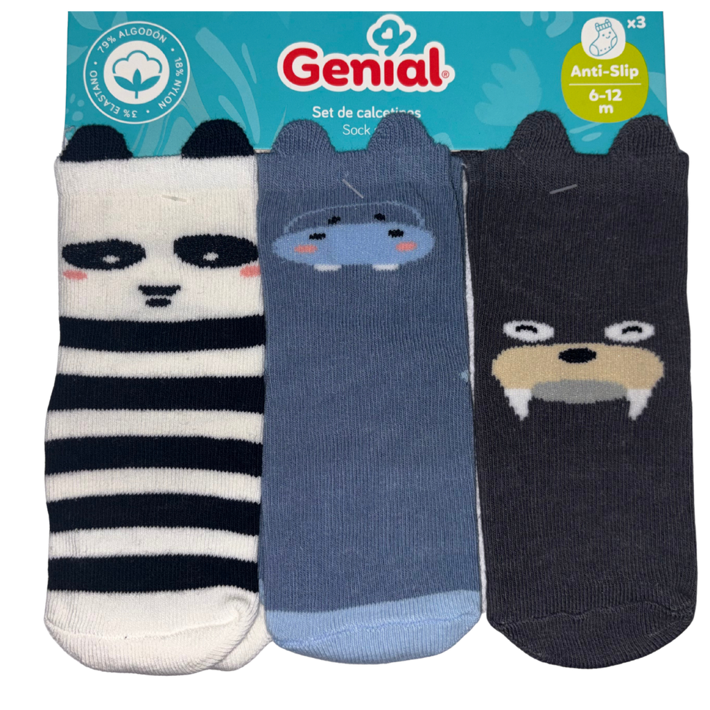 ACC Medias x3und. 6-12 Meses GNSK05NS Niño