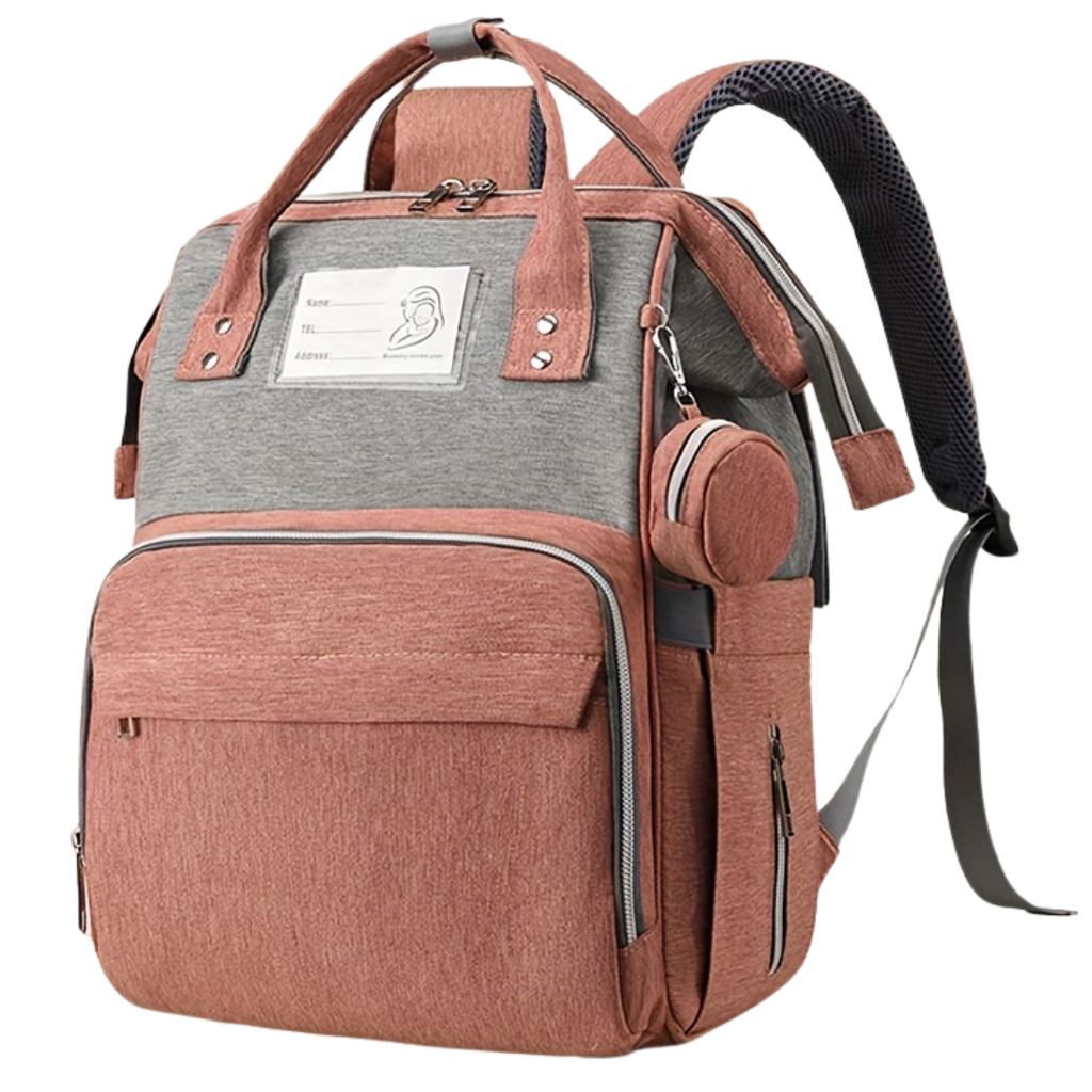 [5465] ACC Pañalera con cambiador - USB 8023 Palo de Rosa
