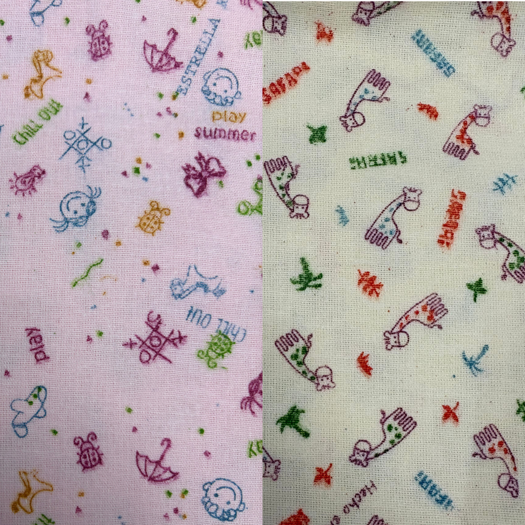 R-ecu Pañal de Tela Estampado x1 Colores Surtidos 75x45cm Niña