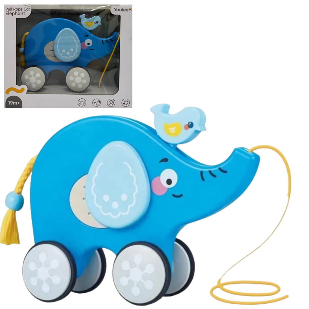 [5513] ACC Juguete de Arrastre 63501 19m+ Elefante Azul