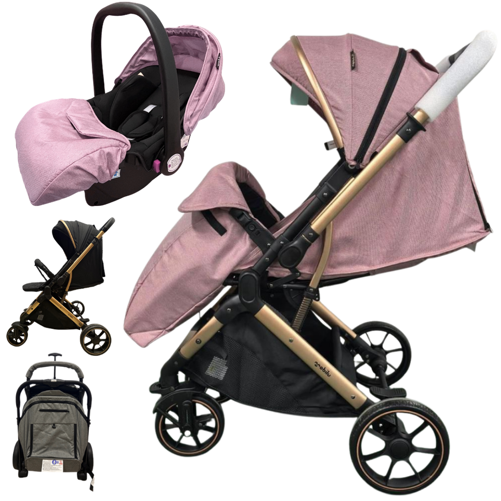 [5572] ACC Coche Maleta + Silla Carro COVA1 Rosado