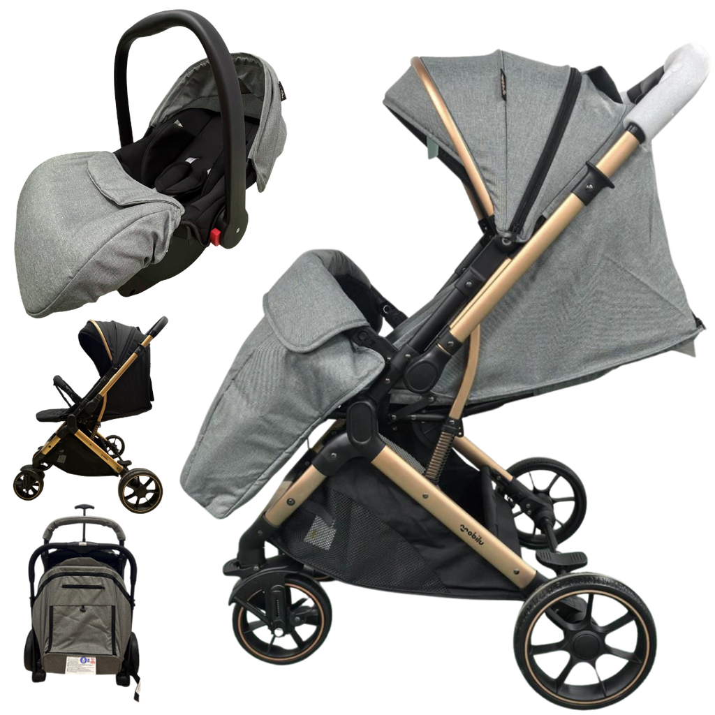 [5573] ACC Coche Maleta + Silla Carro COVA2 Gris