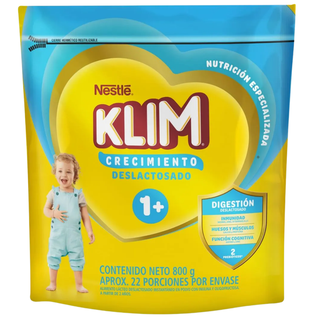 Klim 1+ Deslactosada x 800g Bolsa