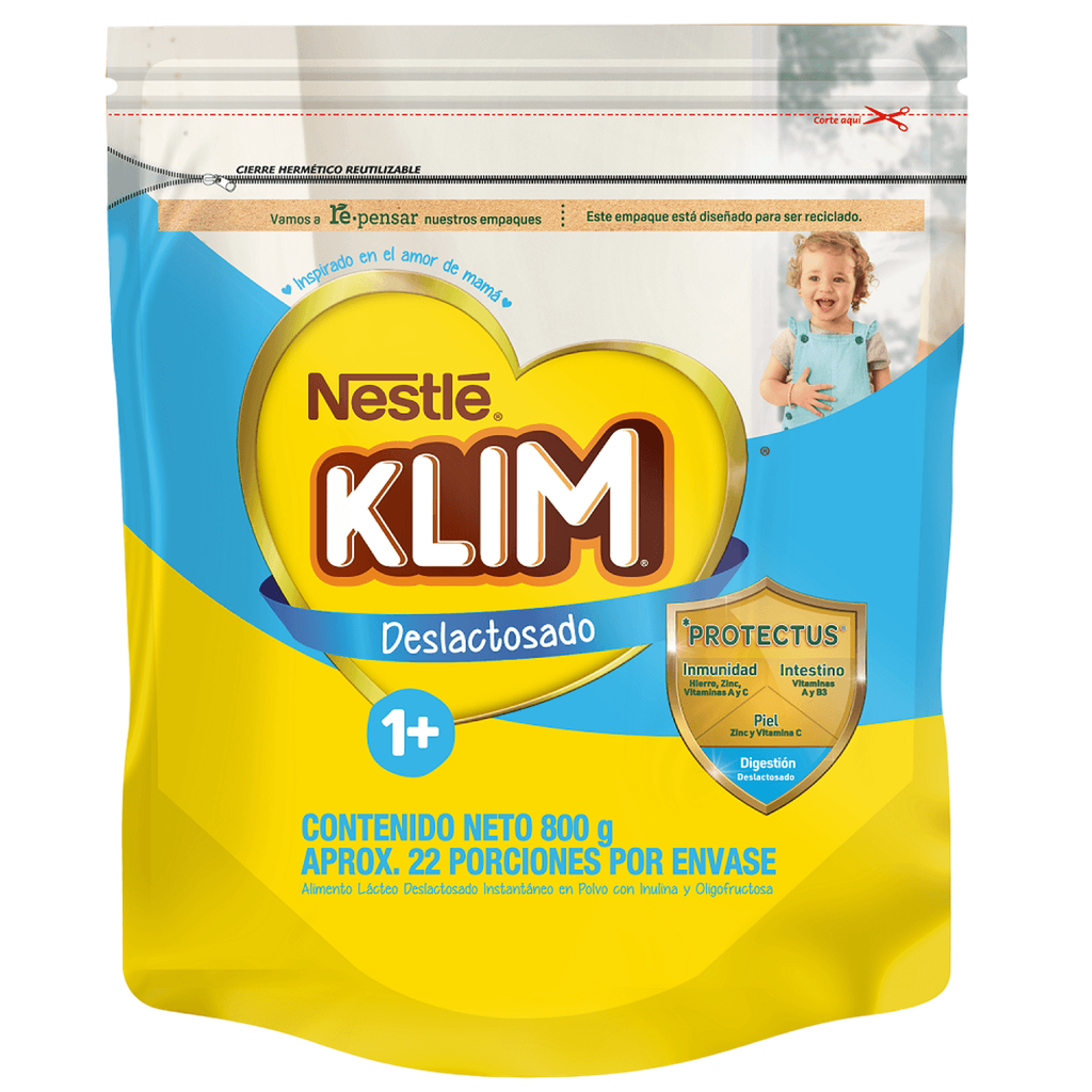 Klim 1+ Deslactosada x 800g Bolsa