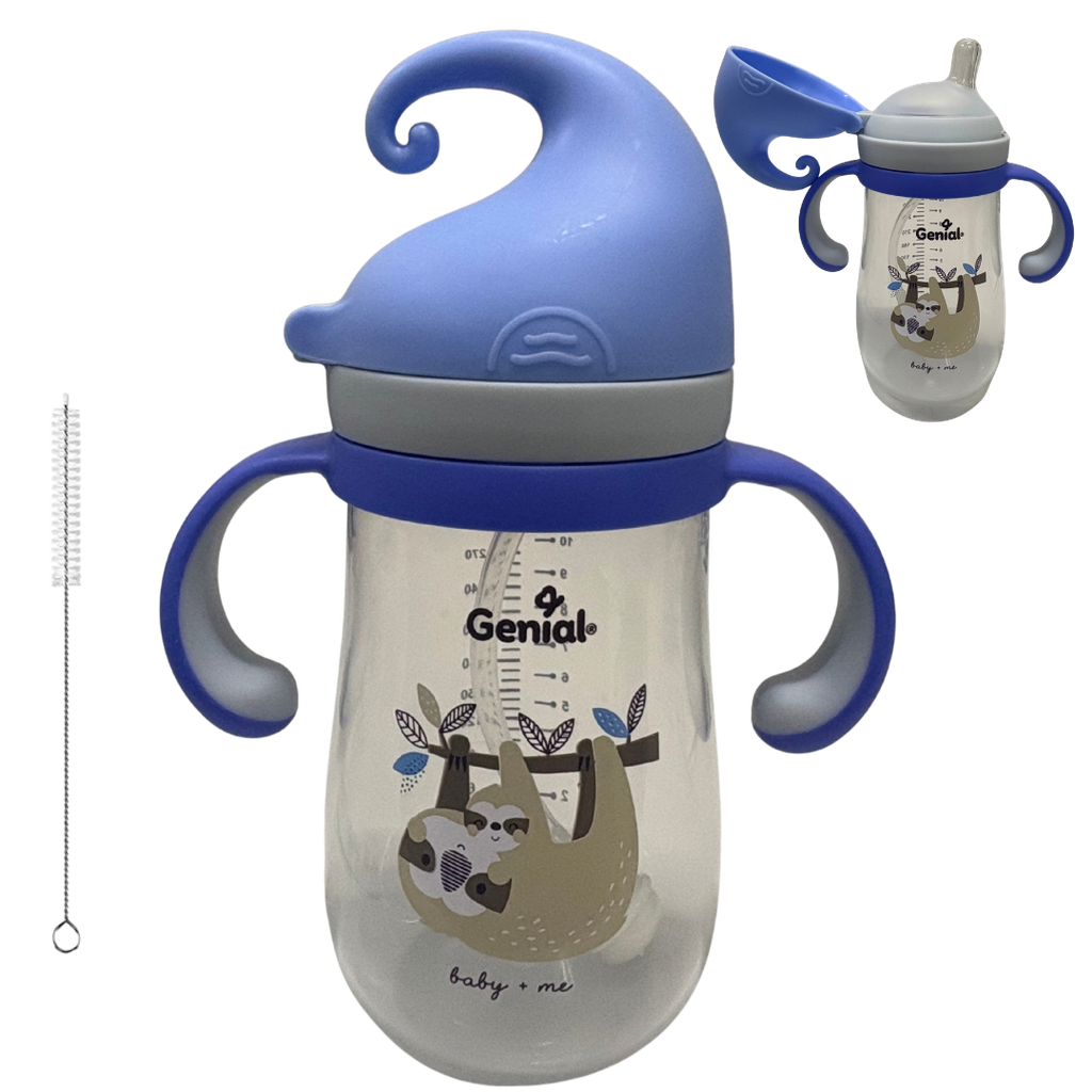 [5706] ACC Vaso Boquilla Valvula Anticolico GNWB535 11onz 6+ Perezoso Azul