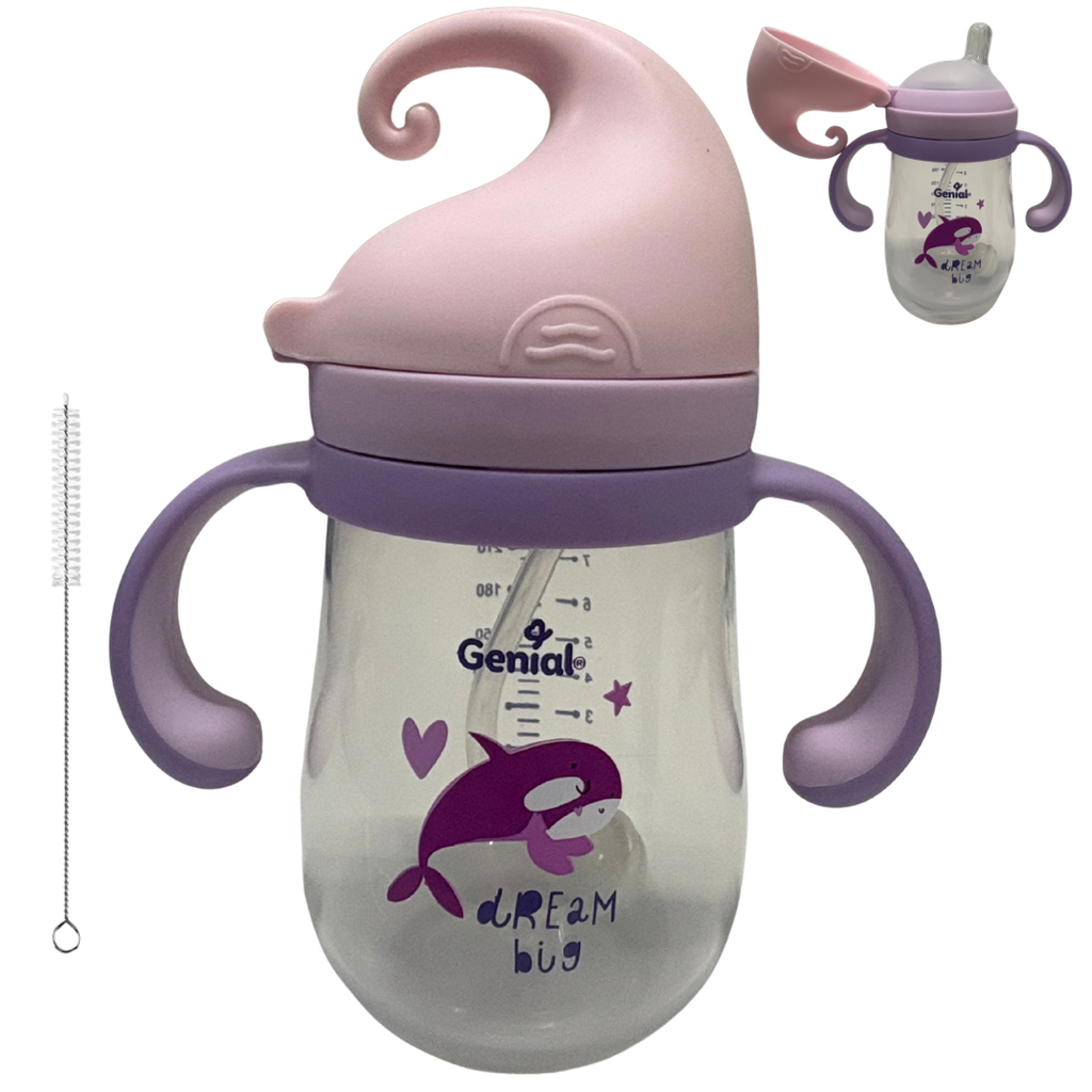 ACC Vaso Boquilla Valvula Anticolico GNWB536 8onz 6+ Ballena Rosado