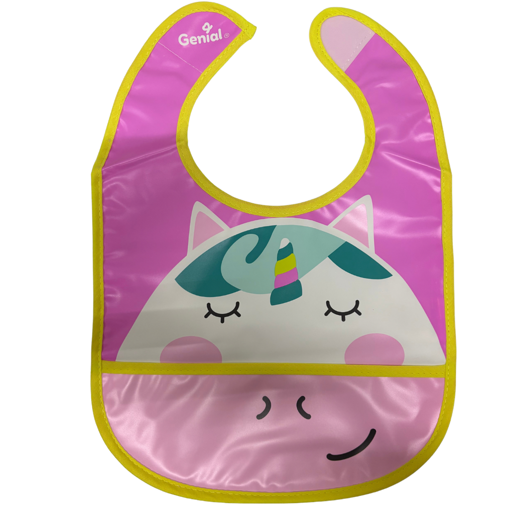 ACC Babero Impermeable GNBB2436 4+ Unicornio Amarillo