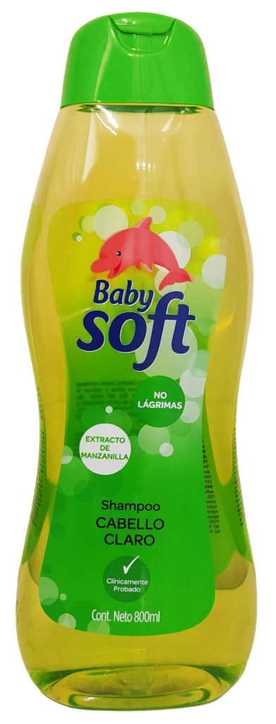 Shampoo Baby Soft Cabello Claro Verde *800ml