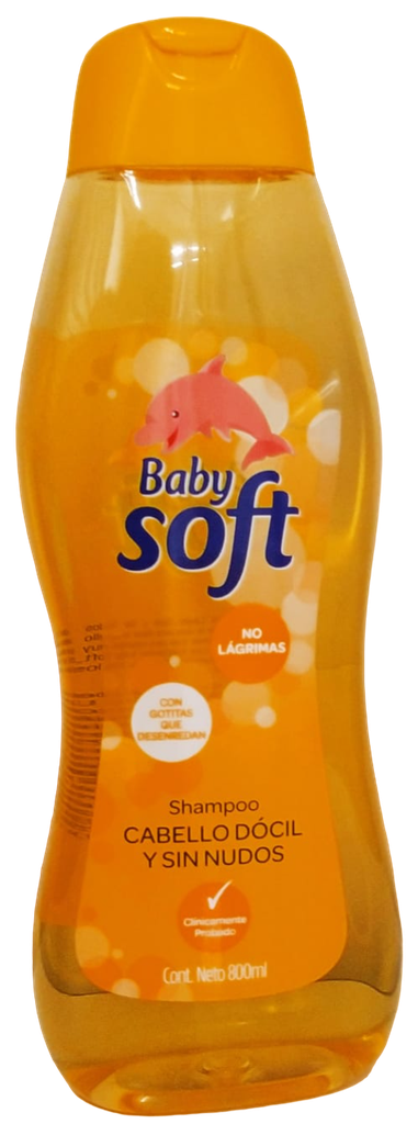 Shampoo Baby Soft Cabello Dócil Amarillo *800ml