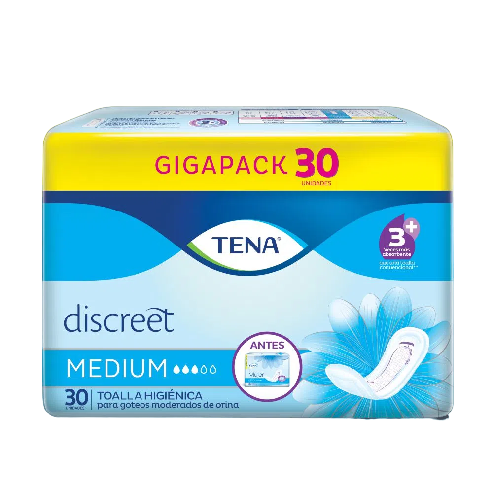 Toalla Tena Mujer Medium *30