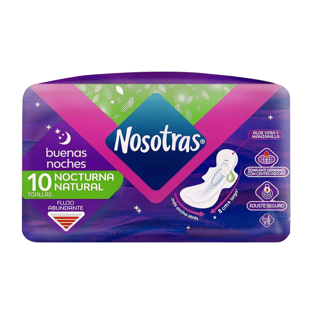 Toallas Nosotras Buenas Noches *10