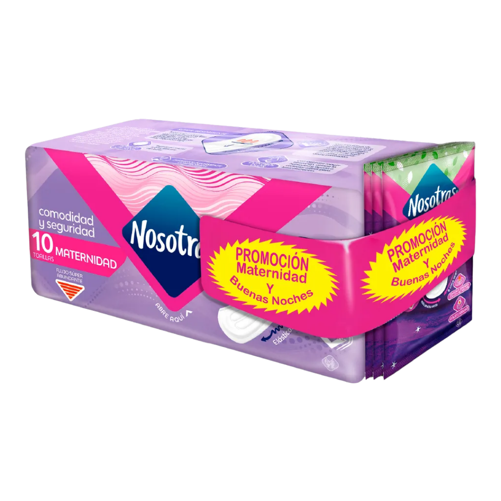 [412] Toallas Nosotras Maternidad *10 + 3 Buenas Noches