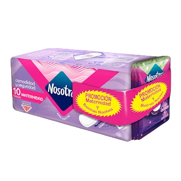 Toallas Nosotras Maternidad *10 + 3 Buenas Noches