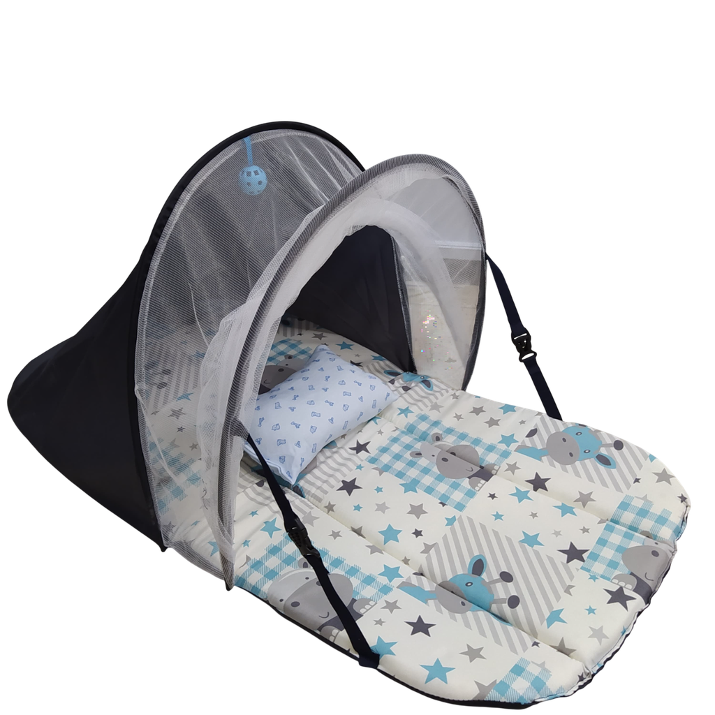 ACC 1029 COLCHONETA CON TOLDILLO CAMPING NIÑO 100x50x3