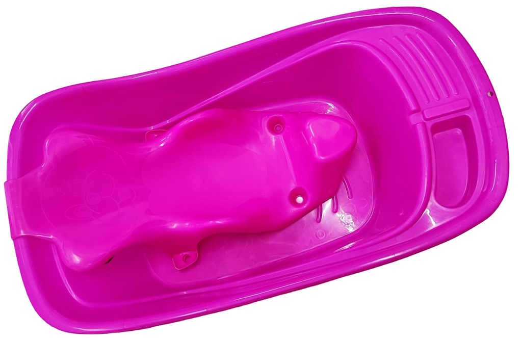 ACC BAÑERA GRANDE CON SOPORTE FUCSIA
