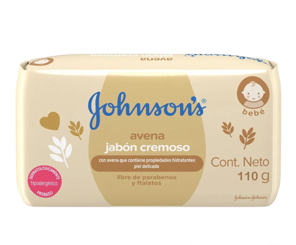 Jabon Barra Johnsons Baby Avena 110g