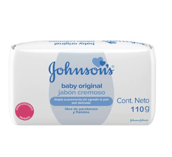 Jabon Barra Johnsons Baby Original Blanco 110g