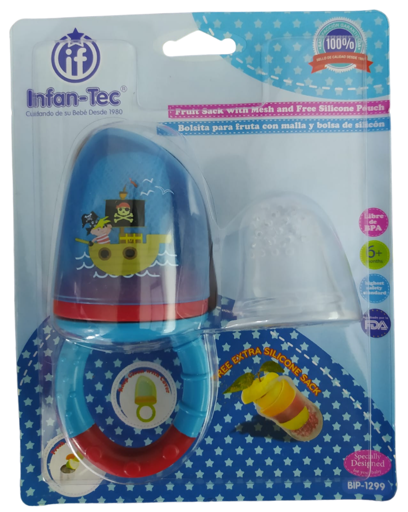 ACC DISPENSADOR DE FRUTA BIP1299 TELA Y SILICONA BARCO AZUL