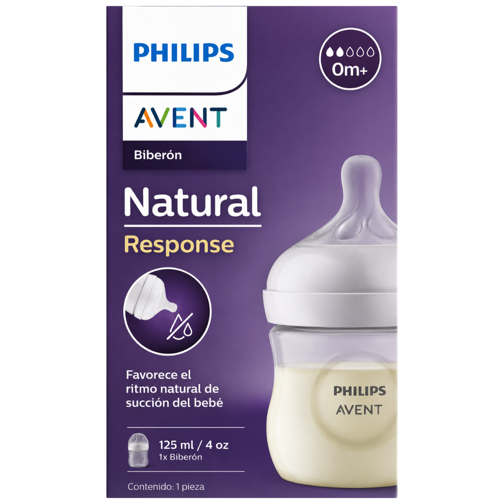 [1107] ACC Tetero Avent Natural SCY900-01 4onz 0m+ Transparente Flujo #2