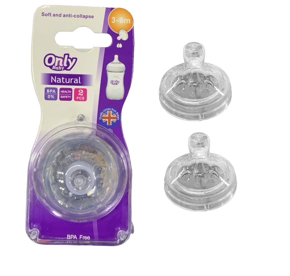 ACC Chupo Repuesto Tetero ONLY x2 Unidades A7 3-6m+