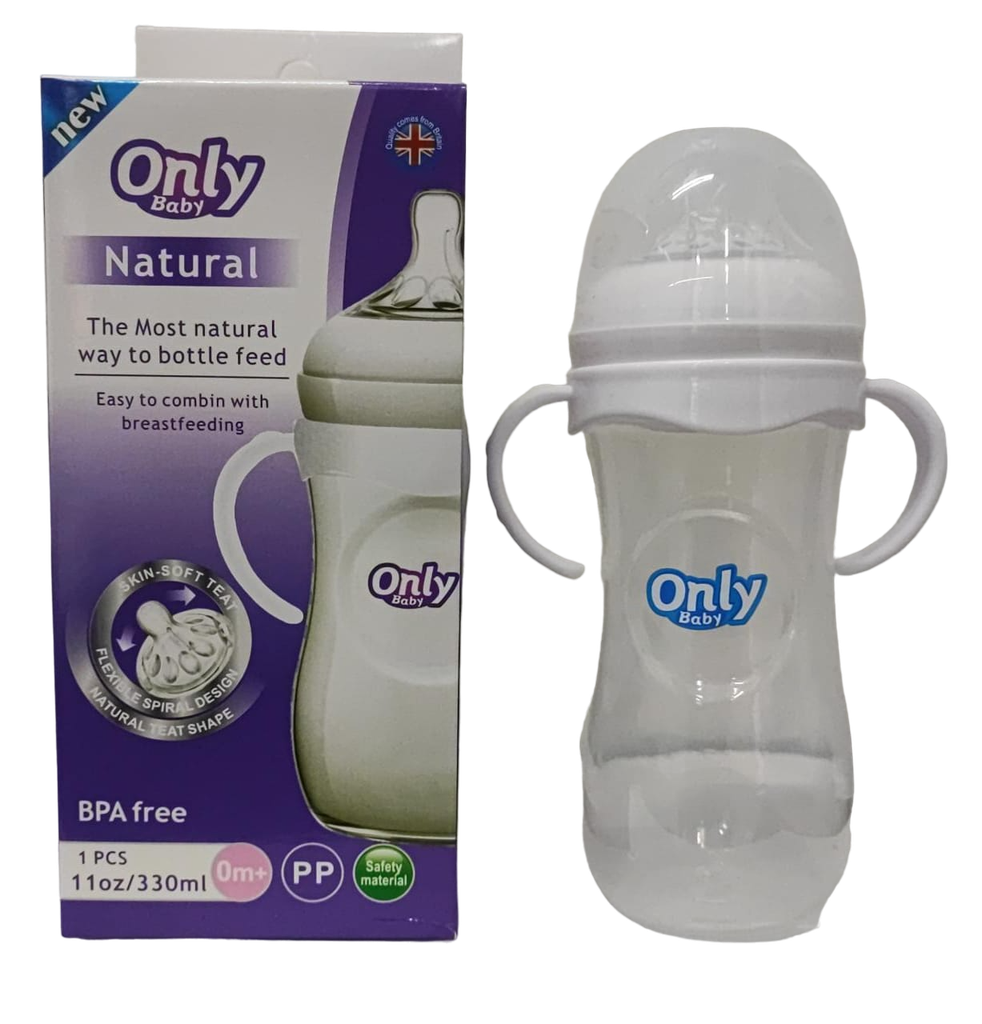 ACC Tetero ONLY 11onz Transparente A1 Con Asas