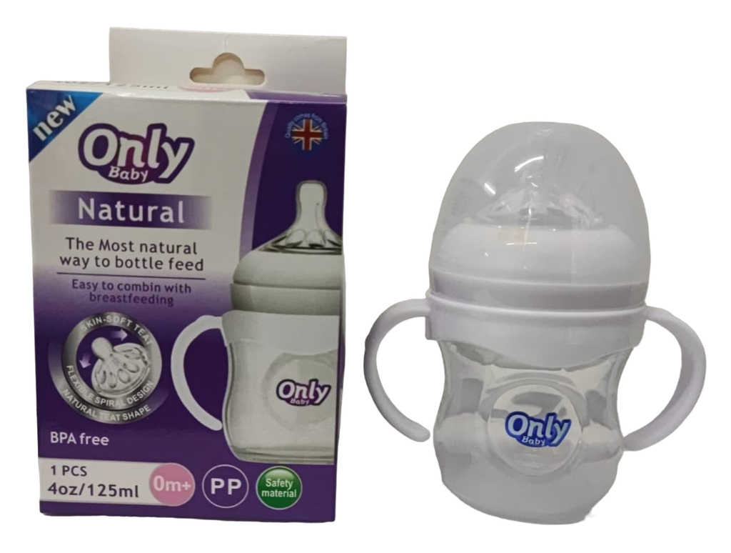 ACC Tetero ONLY 4onz A3 Con Asas Transparente