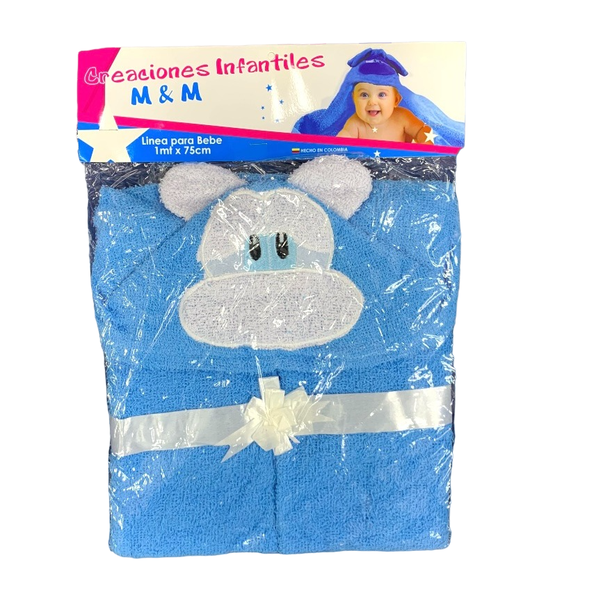 R-ecu Toalla Cara Perrito Colores Surtidos 100x75cm Niño